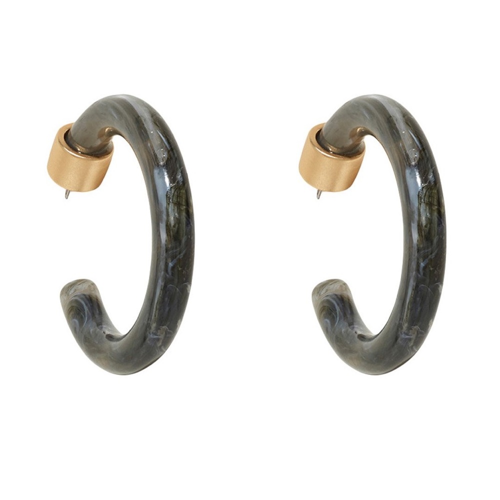 Camilla Chunky Resin Hoop Earrings by Ever New